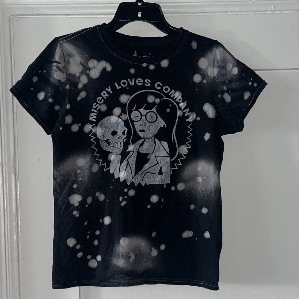 Stylish Black Daria Graphic Tee